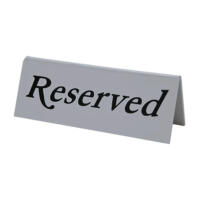 Beaumont Plastic Reserved Table Sign - 10 Pack