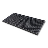 Bar Mat - Mini Black Rubber