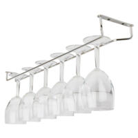 Chrome 6 Wine Glass Hanger 24"