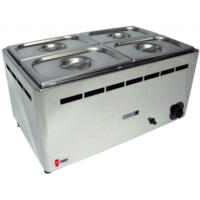 Parry BMF1/1G - 4 Pot Wet Well LPG Bain Marie