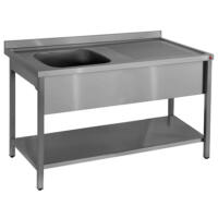 Inomak Stainless Steel Single Bowl Catering Sinks on Legs