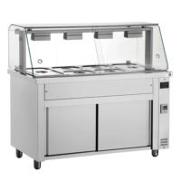 Inomak MFV714 - 1400mm Showcase Bain Marie with Ambient Base