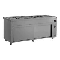 Inomak MHV718 - 1800mm Open Wet Well Bain Marie with Hot Cupboard