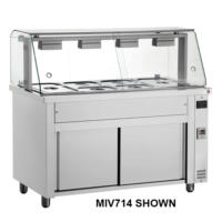 Inomak MIV711 - 1100mm Showcase Bain Marie with Hot Cupboard