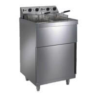 Parry NPDPF6 Double Tank Electric Pedestal Fryer