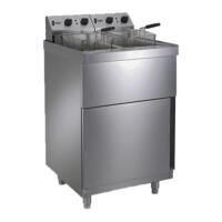 Parry NPDPF9 Double Tank Electric Pedestal Fryer