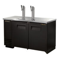 True TDD-2 Black Portable Beer Kegerator