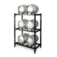 Compact 6 Cask Ale Autotilt Stillage Rack 2 x 3