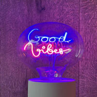 Good Vibes LED Bulb Home Bar Pub  