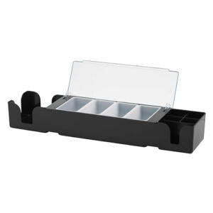 Black 4 Compartment Bar Centre