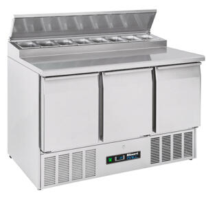 Blizzard BCC3EN Compact 3 Door Gastronorm Counter with Prep Top