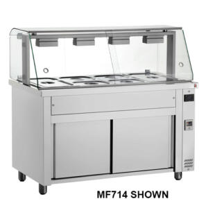 Inomak MFV718 - 1800mm Showcase Bain Marie with Ambient Base