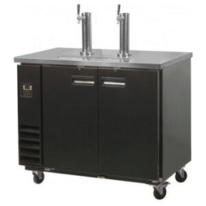 Black Portable Double Beer Kegerator C2